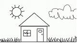 Coloring House Pages Kids Print Houses Printable Printables Construction Colouring Simple Sheet Easy Cartoon Children Sheets Building Little Gif Colori sketch template
