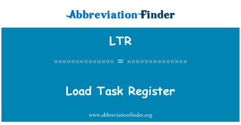 ltr definition load task register abbreviation finder