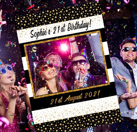 Personalised Birthday Selfie Frame Any Age By Smart Party Shop