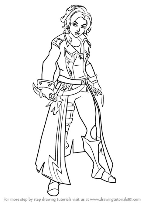 Paladin Coloring Pages Sketch Coloring Page