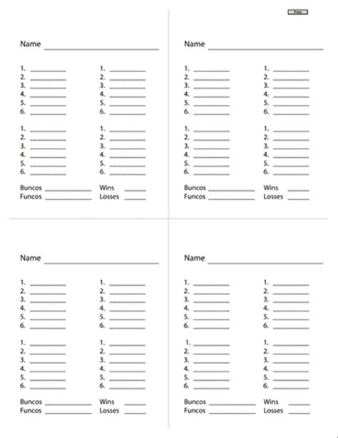 printable halloween bunco score sheets  printable