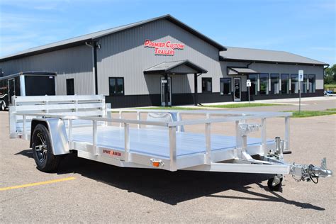 aluminum utility  landscape custom enclosed  open trailers