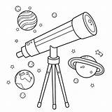 Telescope Astronomy Planets 30seconds sketch template