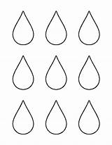 Template Raindrop Printable Pattern Small Raindrops Coloring Outline Rain Templates Stencil Pages Drops Clipart Patterns Drop Patternuniverse Crafts Use Writing sketch template