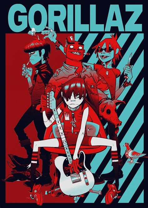 pin by narula on posters gorillaz gorillaz art band posters my xxx