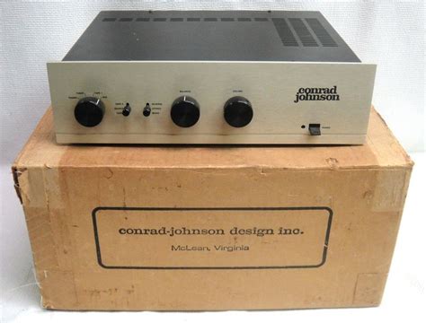 conrad johnson pv vacuum tube stereo preamp  original box vacuum tube johnson original box