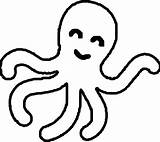 Octopus Clipart Coloring Baby Drawing Simple Squid Book Color Sketch Vector Svg Pages Clipartmag Domain Public Vectors Popular sketch template