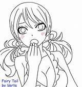 Tail Fairy Juvia Lineart Loxar Deviantart Manga Anime sketch template
