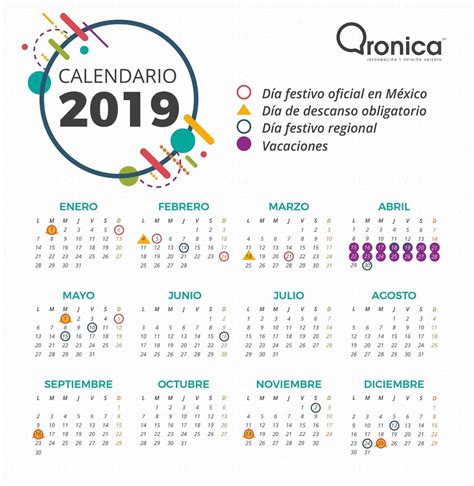 calendario  dias festivos en mexico  oficiales imagesee