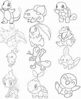 Pokemon Starters Kanto Familyfriendlywork sketch template