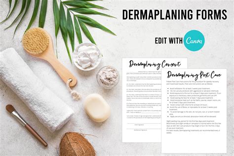 dermaplaing forms aesthetician forms facial forms etsy