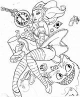 Pages Coloring Alice Madness Returns Trippy Getcolorings Caterpillar sketch template