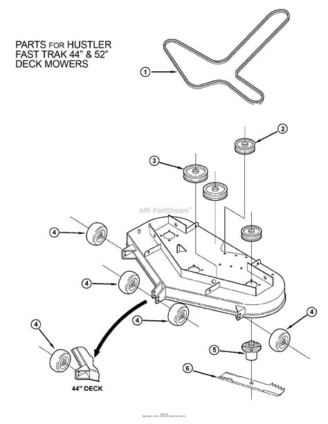 oregon hustler parts diagram  hustler fast trak   deck mowers