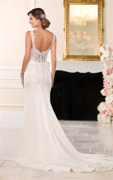 wedding dresses casual lace wedding dress stella york