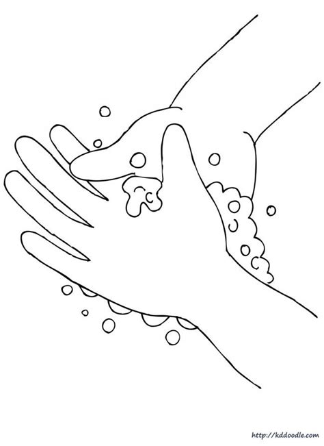 hand washing coloring page preschool germshealth pinterest hands
