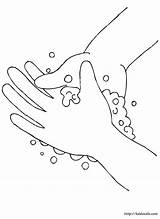Coloring Hand Washing Preschool Hands Visit Pages Printables Colouring Worksheets sketch template