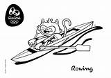 Coloring Rowing Olympic Pages Medal Getdrawings Getcolorings Rings sketch template