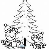Coloring Pages Peppa Pig Christmas Miracle Timeless sketch template