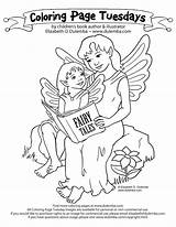 Coloring Pages Mother Daughter Big Sister Color Fairies Getcolorings Mom Reading Tuesday Story Time Printable Book Print Magical Dulemba Getdrawings sketch template