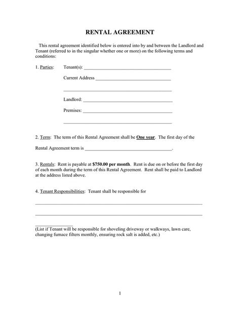 rental agreement templates room rental agreement contract template