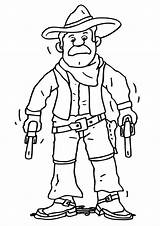 Cowboy Coloring Large sketch template