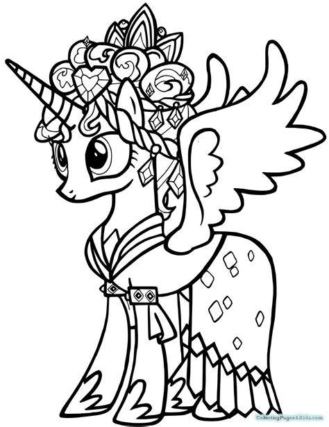 pony princess coloring pages  getdrawings