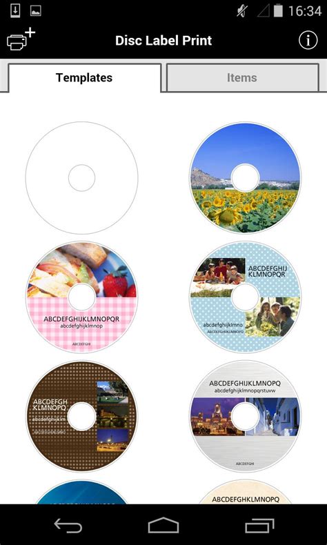 disc label print apk  android