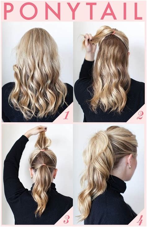 simple  chic ponytail hairstyles pretty designs