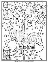 Coloring Pages Candy Sugar Sweet Skull Printable Print Color Cute Shop Pdf Sheets Getcolorings Christmas Food Young Popular Cartoon Rembrandts sketch template