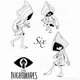 Nightmares Coloring Mono sketch template