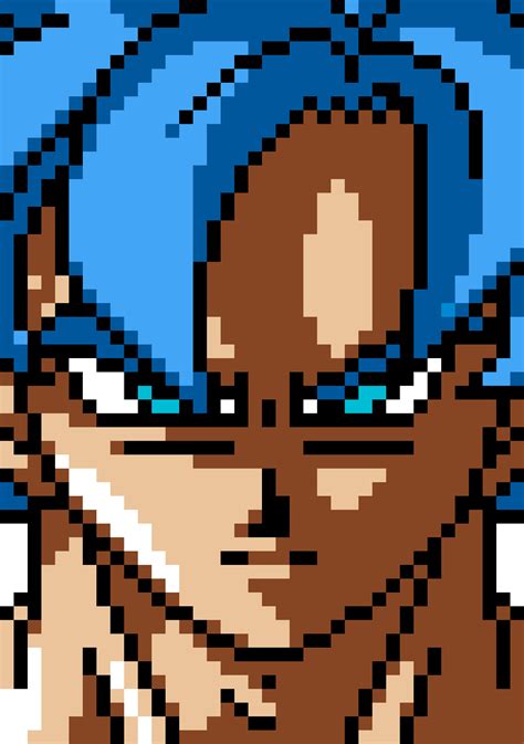 Easy Dragon Ball Z Pixel Art Goku By Heimi Pixel Art Dragon Hot Sex
