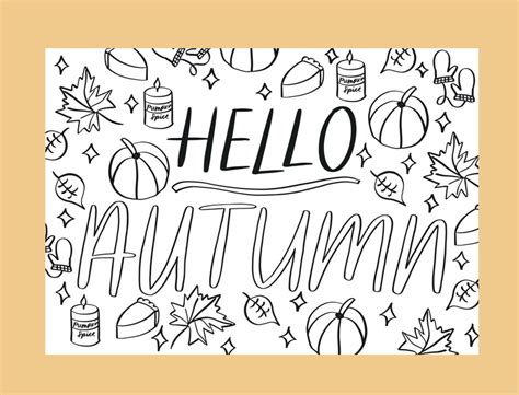 fall coloring page  kids printable  autumn colouring etsy