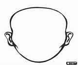 Blank Face Coloring Faces Pages Draw Facial Features Head Drawing Printable Nose Van sketch template