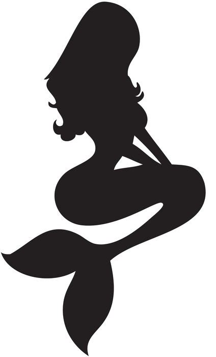 Sexy Mermaid Silhouette Tattoo Design Free Image Download