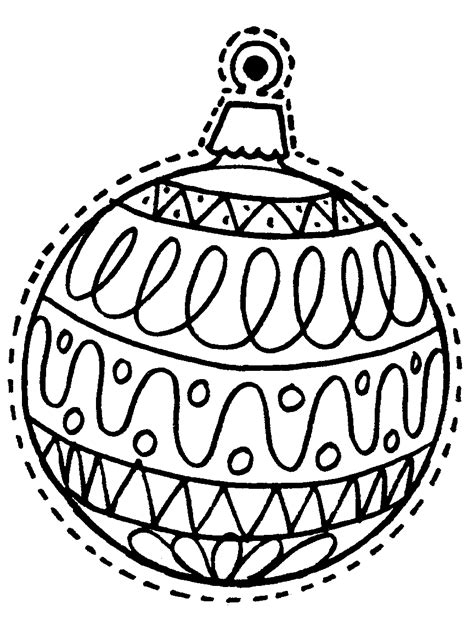 christmas ornaments coloring pages printable