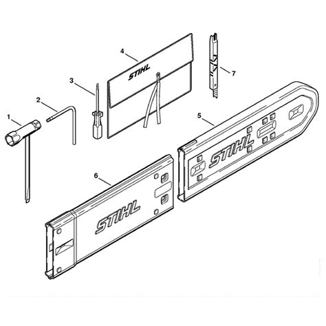 stihl ms  chainsaw ms   parts diagram tools