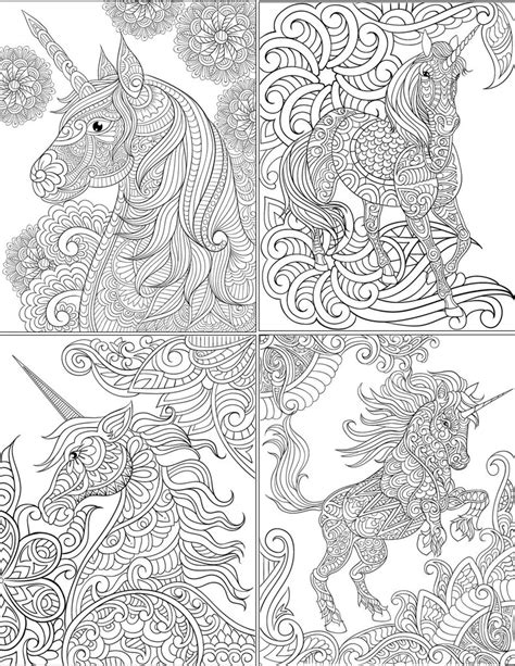 unicorn coloring pages  adults  getcoloringscom  printable