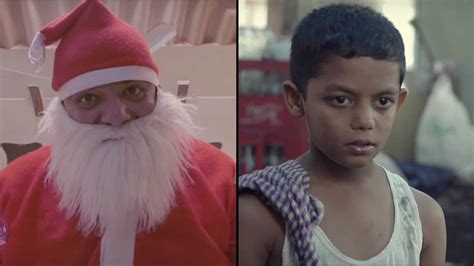 santa real   video  shows  harsh truth  festive