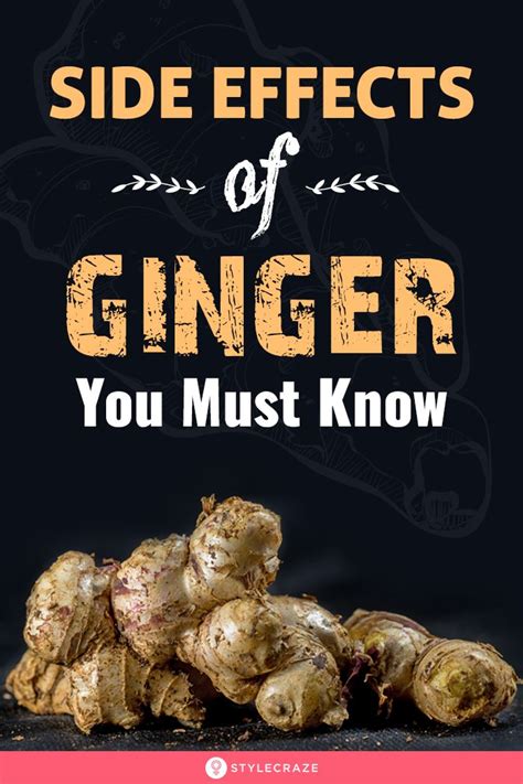 side effects  ginger    ginger side effects effects