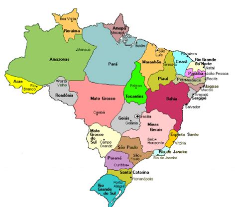 map of the 26 brazilian states and the federal district of brasilia download scientific diagram
