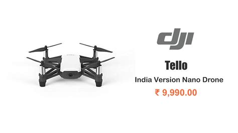 dji tello india version nano drone youtube