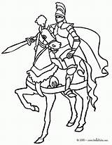 Coloring Knight Popular sketch template