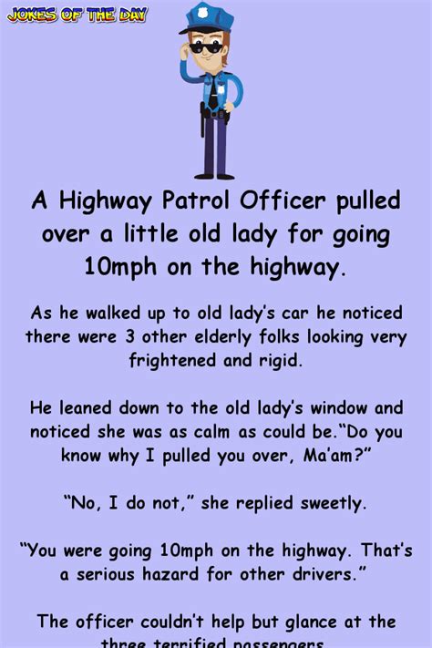 lady laughed officer police a highway patrol officer
