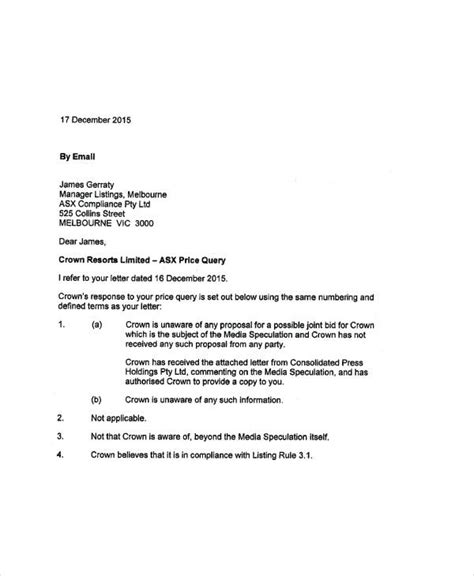 sample query letter  gross misconduct cleaner