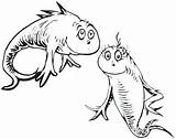 Fish Coloring Two Blue Kids sketch template