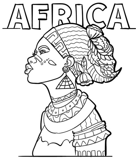 printable africa coloring pages coloring book