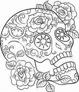 Coloring Skull Sugar Pages Skulls Adults Tattoo Print Color Book Punk Adult Total Printable Pdf Drama Kidspressmagazine Advanced Books Rock sketch template