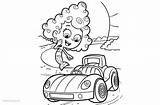 Coloring Car Pages Deema Bubble Guppies Printable Kids sketch template