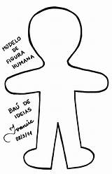 Bonecos Boneco Contorno Molde Humana Tesoura Educação Criança Bau Crianças sketch template