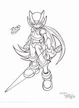 Zero Megaman Coloring Deviantart Pages Drawings Capcom Search sketch template